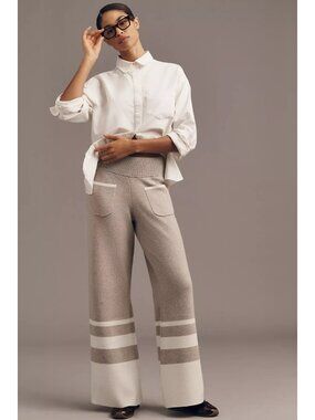 Anthropologie Maeve Full-Length Sweater Flare Pants XL